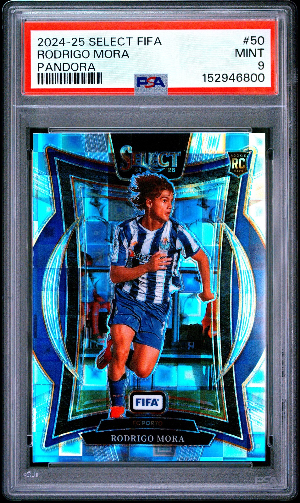 2024-25 PANINI SELECT FIFA PANDORA #50 RODRIGO MORA PSA 9