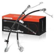 Rear Driver and Passenger Side Brake Hydraulic Hose Compatible with Select