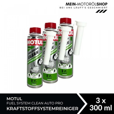 Motul Fuel System Clean Auto Pro Kraftstoffsystemreiniger Additiv 3x300 ML