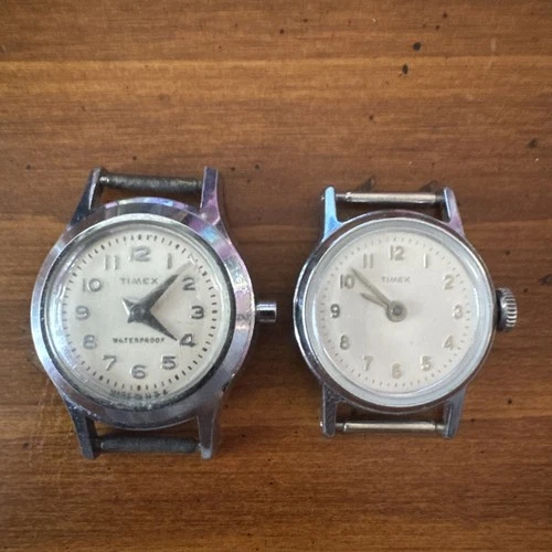 Vintage Timex Watch Faces. Non Working. Great For Parts.