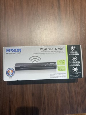 Epson WorkForce ES-60W Portable Wireless/USB Document Scanner 600dpi A4