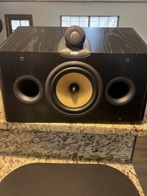 Bowers & Wilkins B&W CDM CNT 120W Black Wired Center Channel Speaker - Tested