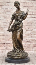 Ceres Demeter Roman Greek Goddess of Harvest  Fertility Bronze Metal Sculpture