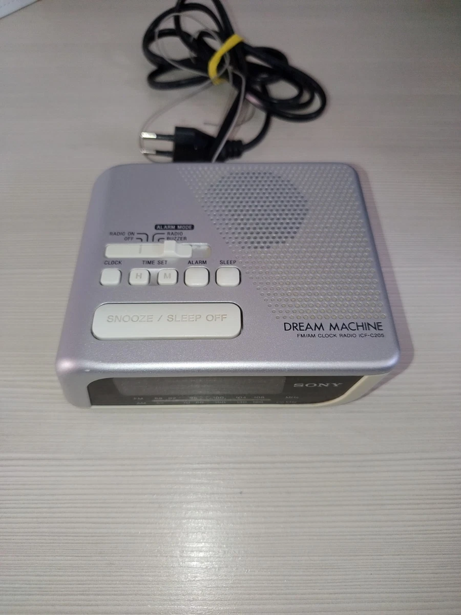 Radio despertador vintage funcional Sony ICF-C205