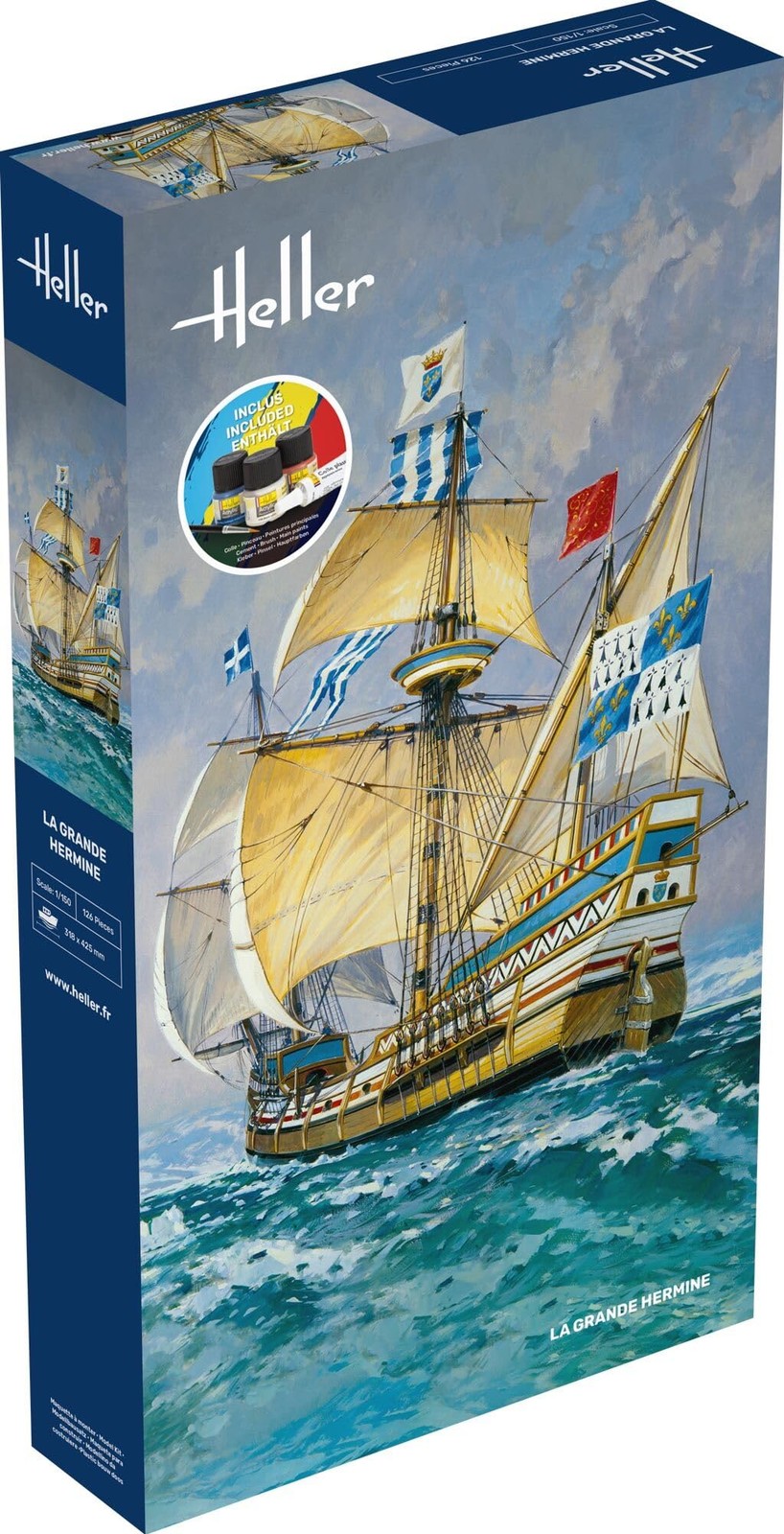 Heller 56841 STARTER KIT La Grande Hermine 1/150