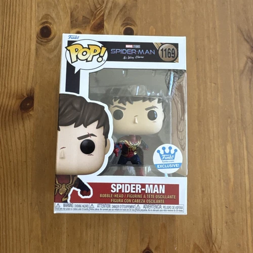 Funko Pop Marvel No Way Home - Spider-Man (Unmasked) #1169 Funko Shop Exclusive