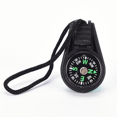 Mini Brújula Equipo Al aire libre Camping Senderismo 10 PCS (Negro)