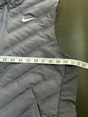 Nike Women's Sz L Aeroloft Repel Golf Running Hiking Vest Blue