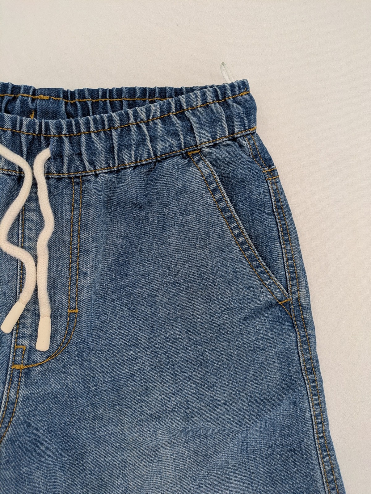 C&A Jungen Jeans Shorts Gr 146 Blau Denim Bermuda Gummibund Sommerhose image 3