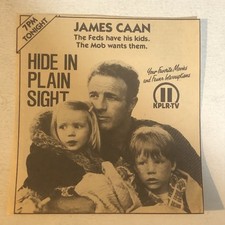 Hide In Plain Sight Movie Vintage Print Ad James Caan Tpa17