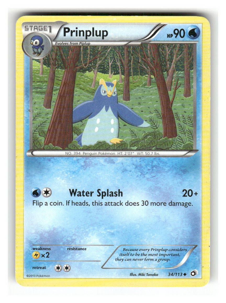 Prinplup - 34/113 - MP - Legendary Treasures