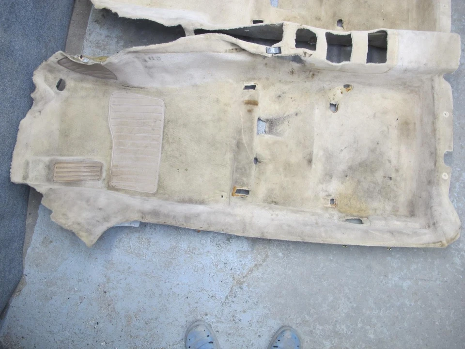 92-00 LEXUS JZZ31L SC400 SC300 CUBIERTA DE REVESTIMIENTO DE ALFOMBRA DE PISO MARFIL OEM Foto 3 de 4