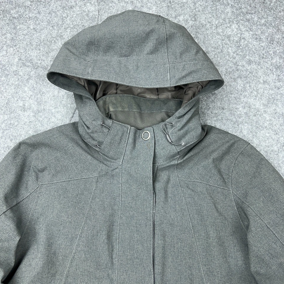 Merrell Jacket Womens XL Gray Select Dry Warm Insulated Waterproof Full Zip Long - Image 3 of 4