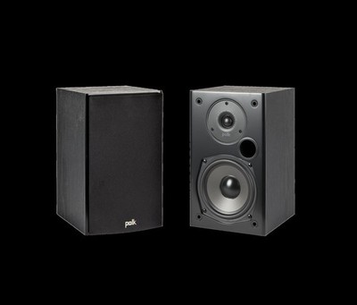Polk T15 Home Theatre and Music Bookshelf Speaker - Black for sale