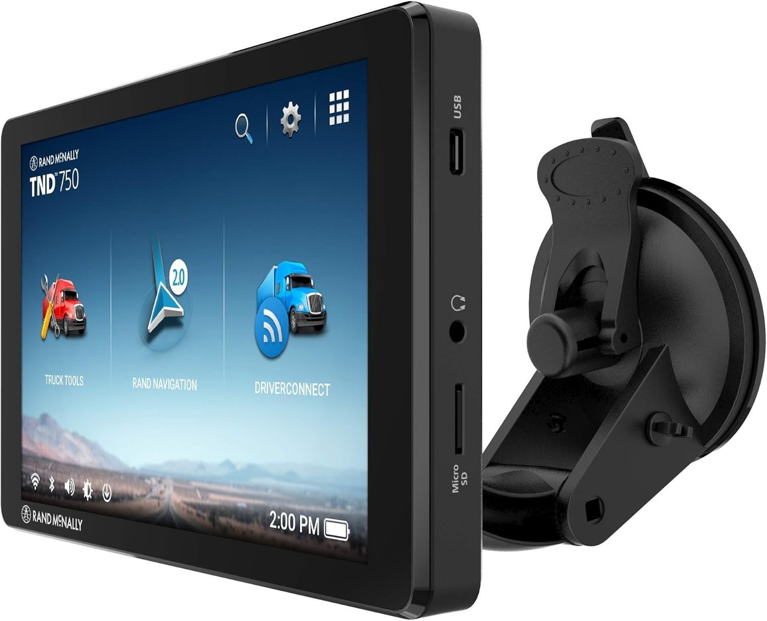 Rand McNally TND-750 7” Truck GPS Navigator WiFi Bluetooth Tested Works