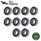10 Pcs 6203‑2RS Steel Ball Bearing C3 EMQ Double Rubber Seal 17x40x12mm 6203RS