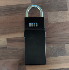 Northcore Keypod 5GS Small Metal Key Safe, Black Matte Shackle Combination Lock