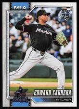 2026 Topps Series 1 Celebration Edward Cabrera #288 Miami Marlins