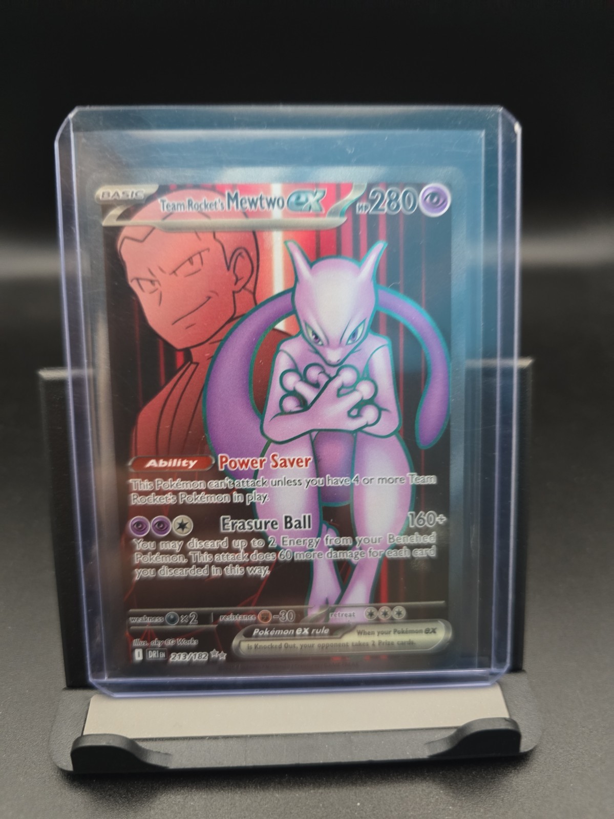 Team Rocket's Mewtwo ex 213/182 Sv10: Destined Rivals Holo