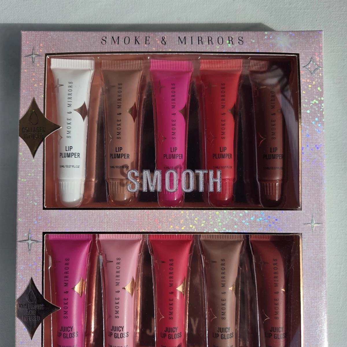 Smoke & Mirrors Lip Party 15 piece Mini Lip Plumper & Gloss