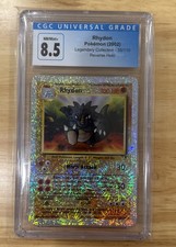 Pokémon TCG Rhydon 35/110 Legendary Collection Reverse Holo CGC 8.5