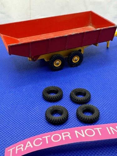 4 tires to fit Matchbox K-3 King Size Farm Trailer Red/Yellow trailer - Picture 2 of 4