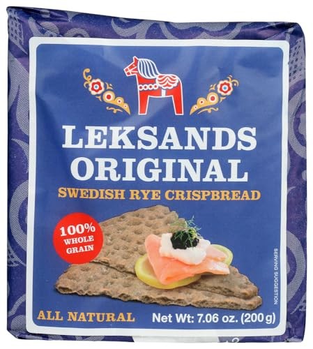 Leksands Roggenvollkorn Knäckebrot ganz natürlich 16 Ballaststoffe 7,06 Oz - 200g - Bild 1 von 4