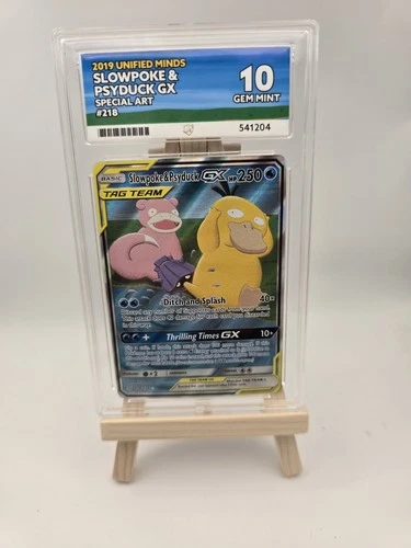 ACE 10! Slowpoke & Psyduck GX (218/236) Unified Minds Tag Team Pokemon Card!