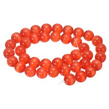 38pcs Red Cat's Eye Stone Beads 10mm Round Crystal Loose Bead