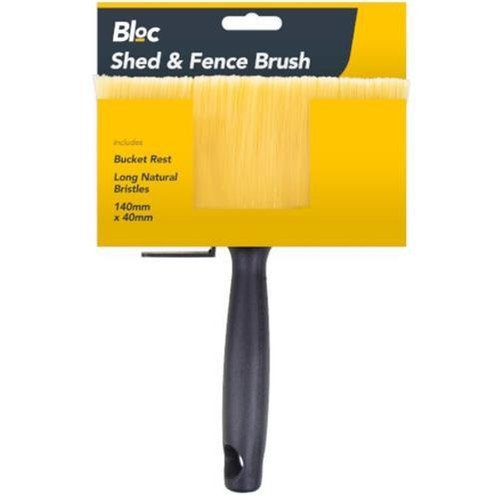 5.5'' Professional Shed Fence Decking Paint Brush Wood Block Paste Wide 140x40mm - Picture 7 of 11