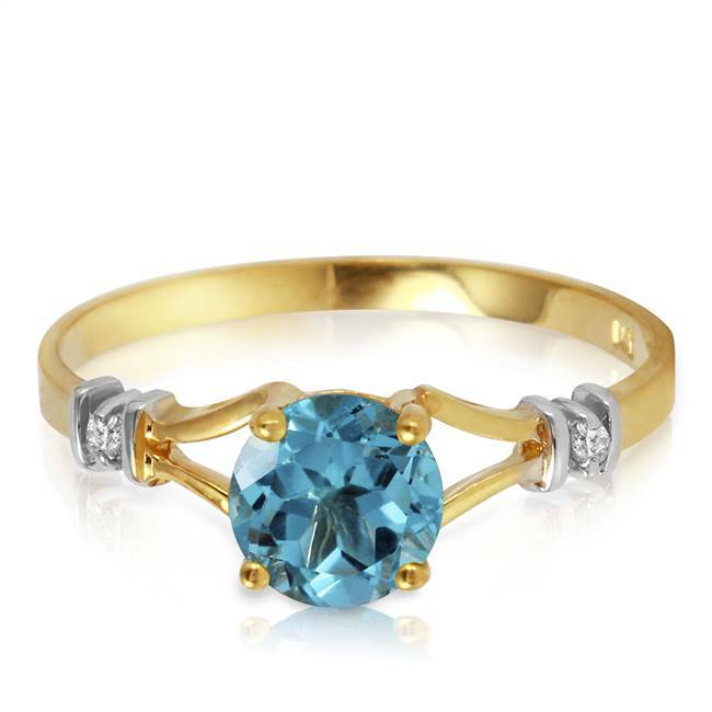 &*&様 BlueTopaz　goldring　Priceless &*&様 BlueTopaz goldring Priceless Blue Topaz Ring in 14K