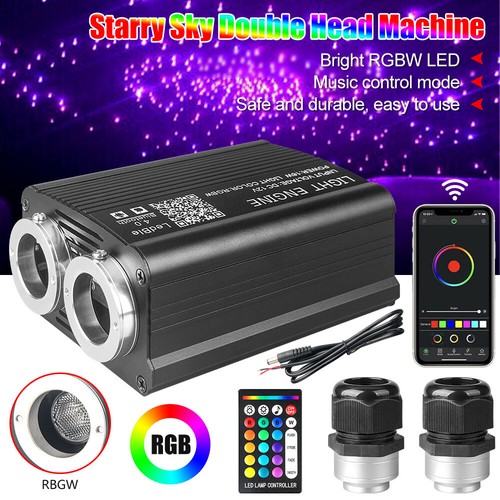 32W 1000PCS HOME CAR HEADLINER STAR LIGHT KIT ROOF CEILING LIGHTS FIBER OPTIC 2M - Picture 2 of 18