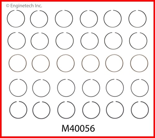 Engine Re-Ring/Remain Kit with Moly Rings for GM Marine 4.3L/262 w/ 1pc RMS - Picture 2 of 9