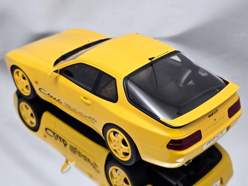 Coche modelo GT Spirit Porsche 968 CS Club Sport 1992 resina amarilla 1:18 - Imagen 11 de 14