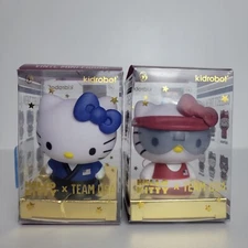 Kidrobot Hello Kitty Team USA Vinyl Figures box damage 