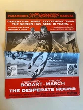 The Desperate Hours Pressbook 1955 Humphrey Bogart, Fredric March!