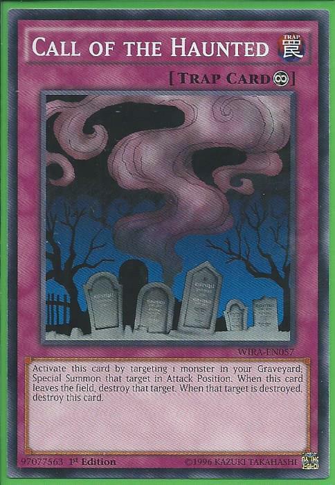 Yugioh - Call of the Haunted - 1st Edition Card