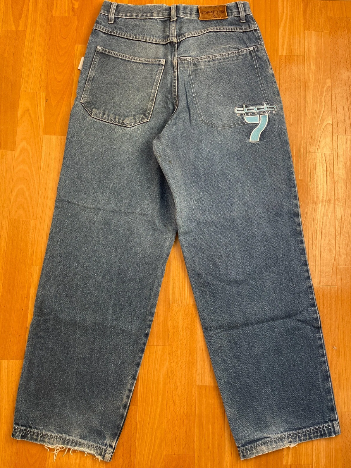 Jean Dada Supreme Damani, jean baggy vintage, hip hop années 90, années 1990, Y2K, taille 32