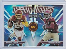 *2021 PLAYOFF THUNDER & LIGHTING SILVER PRIZM TL-3 ANTONIO GIBSON TERRY McLAURIN