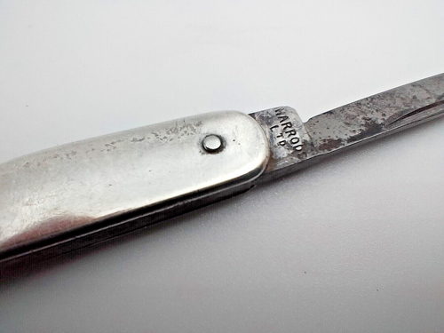 Antique 1884 1927 Stirling Silver 2x Pocket Fruit Knife Harrods Marples Ibberson - Picture 3 of 13