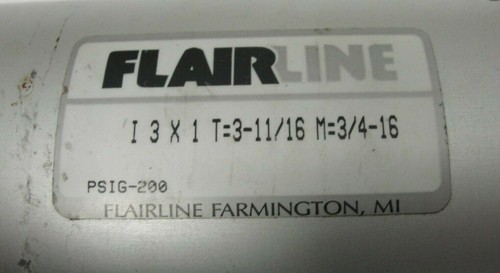 Cilindro neumático Flairline 3"" orificio X 1"" carrera 200 PSIG I 3x1 - Imagen 4 de 6