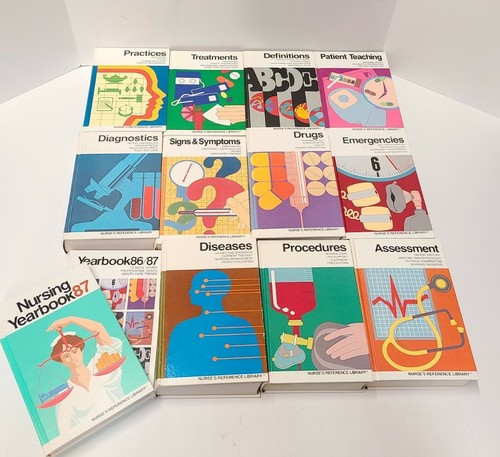 Lot of 13 Nurses Reference Library Books - Assessments, Diagnostics, Diseases...