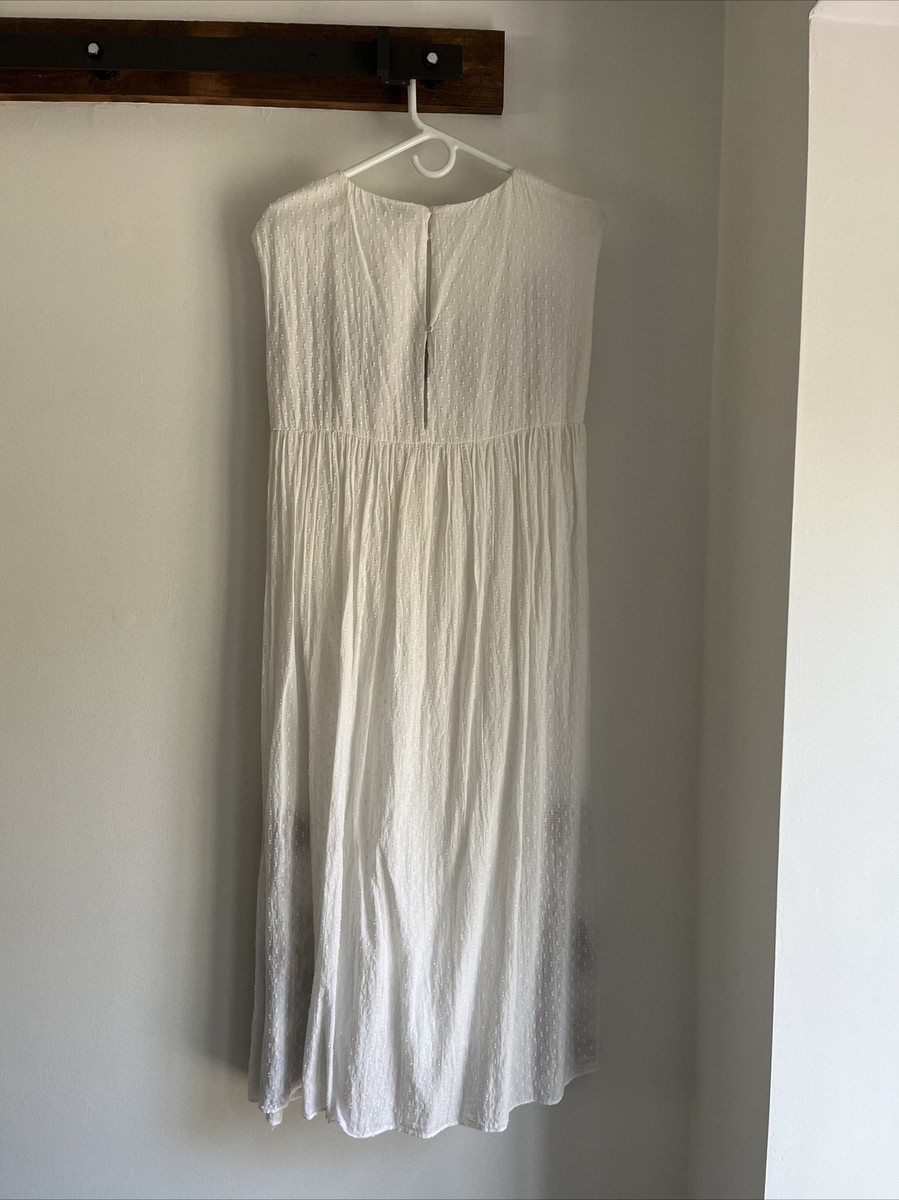 sachin and babi light blue dress White easy linen dress with floral embroidery Virgin buy in Kyiv, price   Etnodim