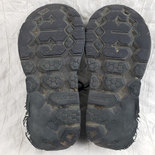 Hoka One One Women's Sz 7 Clifton L 1122571 BBLC Shoes Black Suede Sneaker FLAWS - Picture 6 of 16