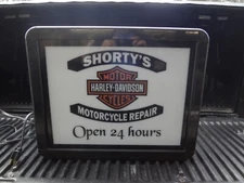 Harley Davidson Lighted Shop Sign