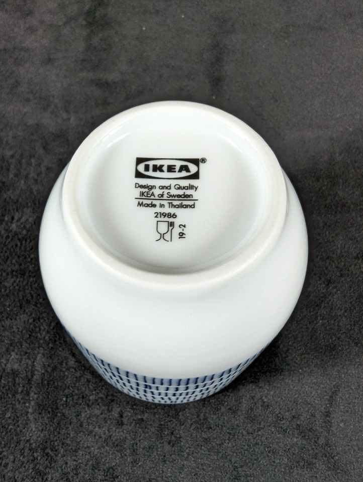 IKEA 21986 Entusiasm Ceramic Cups Tumblers Mugs Set of 4 eBay