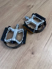 Retro Bicycle Parts - NOS Wellgo Pedals LU-393 95mm/100mm (Pair) OEM