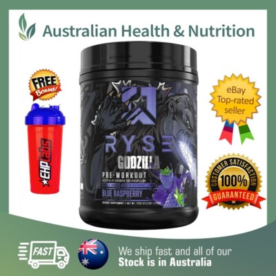 RYSE GODZILLA PRE-WORKOUT + FREE SAME DAY SHIPPING & SHAKER