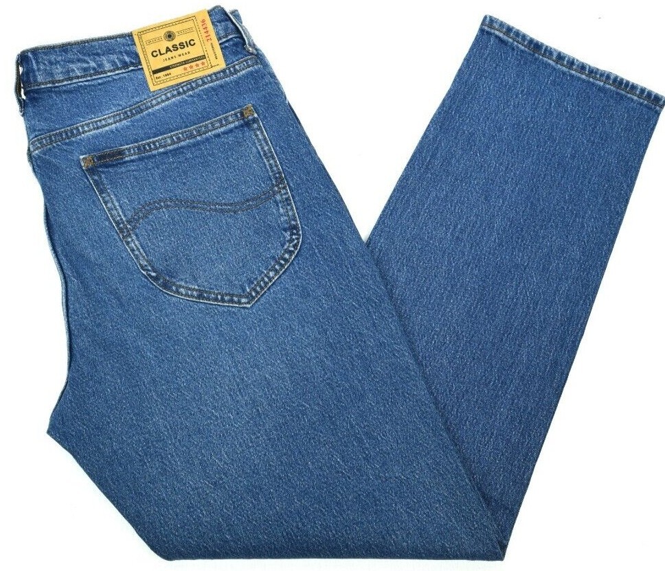 Lee jeans mens West straight fit 'Mid Blue' FACTORY SECONDS L13 | eBay