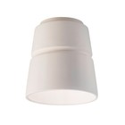 Justice Design Radiance Cone LED Outdoor Flush, Bisque - CER-6150W-BIS-LED1-1000